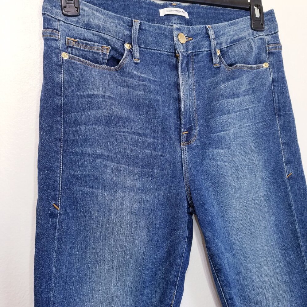 Good American | Stretch High Rise Jean, size 12 - Picture 2 of 13